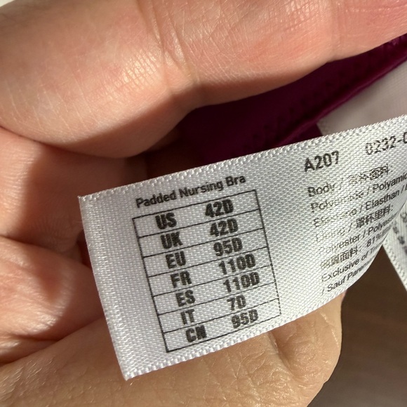 Gratlin Padded Nursing Bra Sz. 42D - Picture 6 of 6